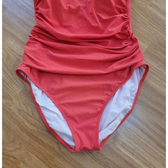 Profile By G Ruffle V-Neck Tummy Control One-Piece 10 - Picture 3 of 8